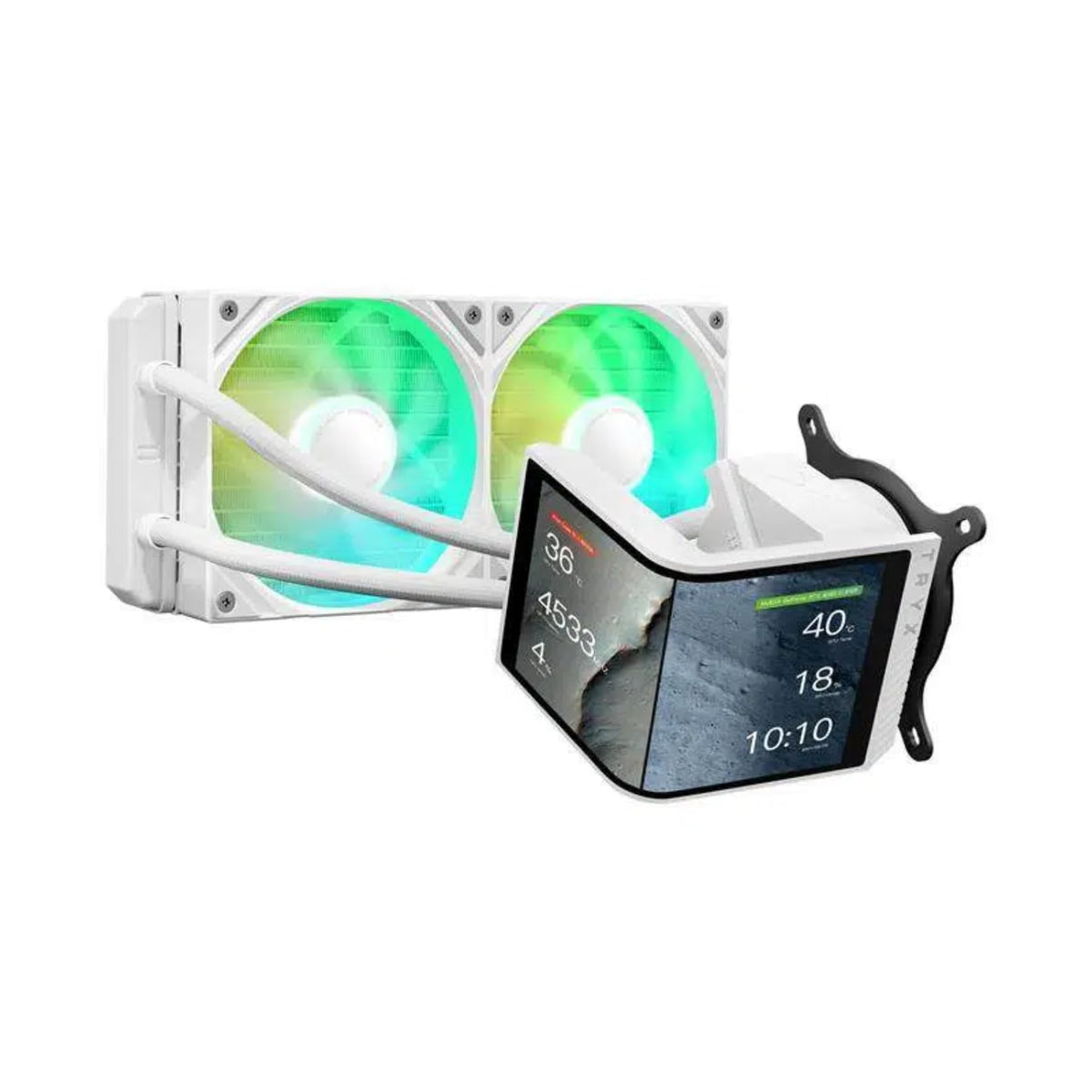 TRYX Panorama SE 360mm AIO Curved Screen GIPHY Built-in Asetek 280w TDP
