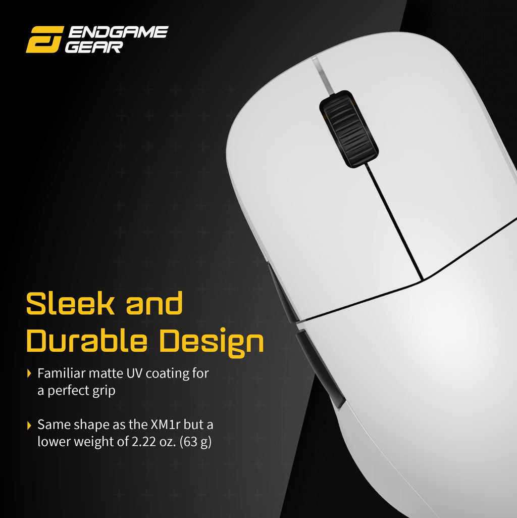 ENDGAME GEAR XM2we Lightweight Wireless Gaming Mouse, 5 Buttons, Black