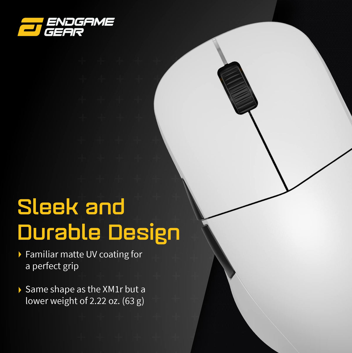 ENDGAME GEAR XM2we Lightweight Wireless Gaming Mouse, 5 Buttons, Black