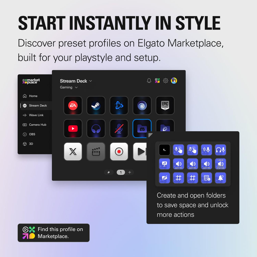 Elgato Stream Deck MK.2 Studio Controller, 15 Macro Keys