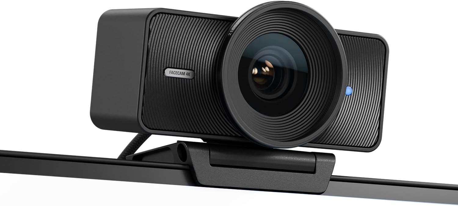 Elgato Facecam 4K, 4K60 Studio Webcam, DSLR-Like Control