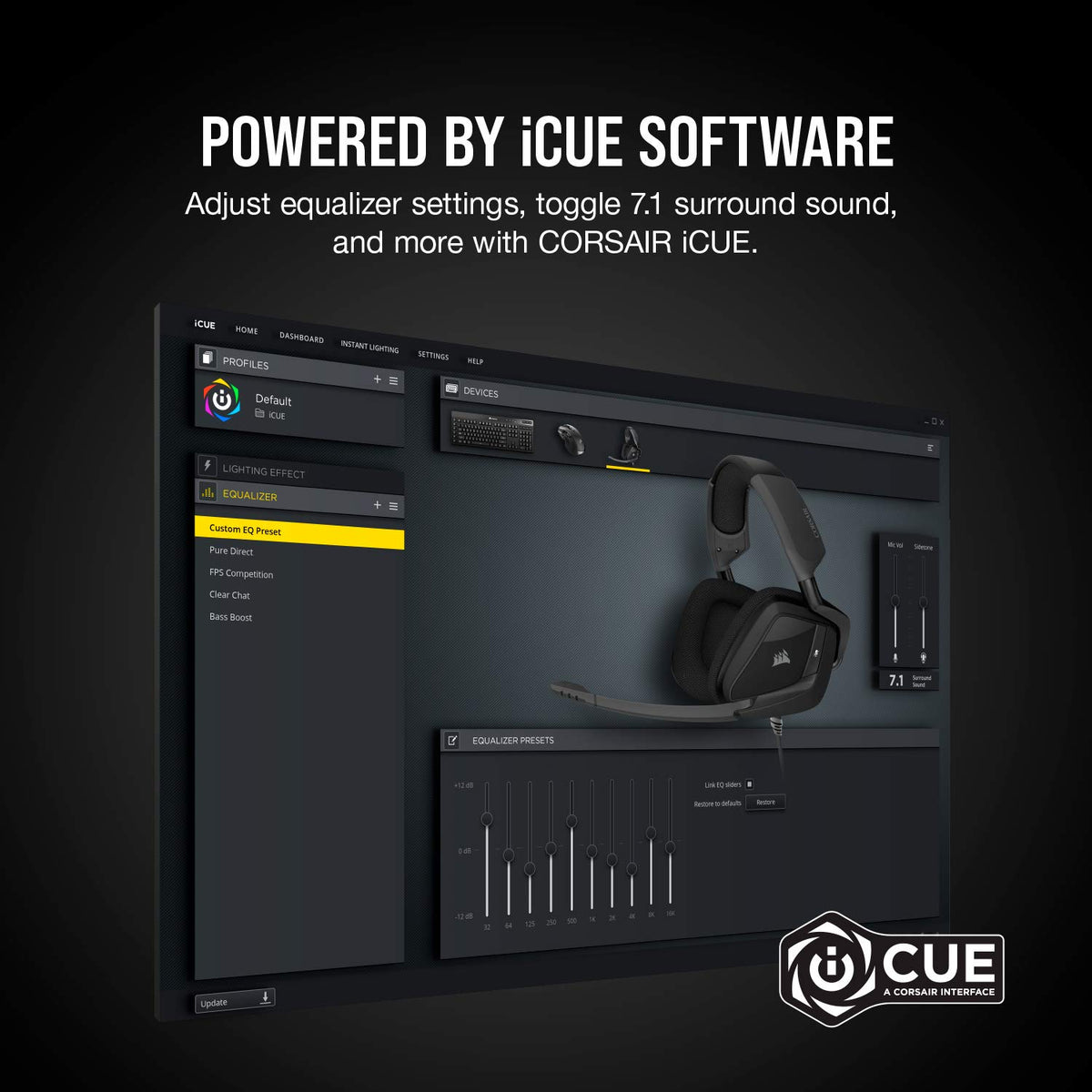 Corsair Void v2 Wireless Bluetooth PC PS5 Switch Gaming Headset – Black