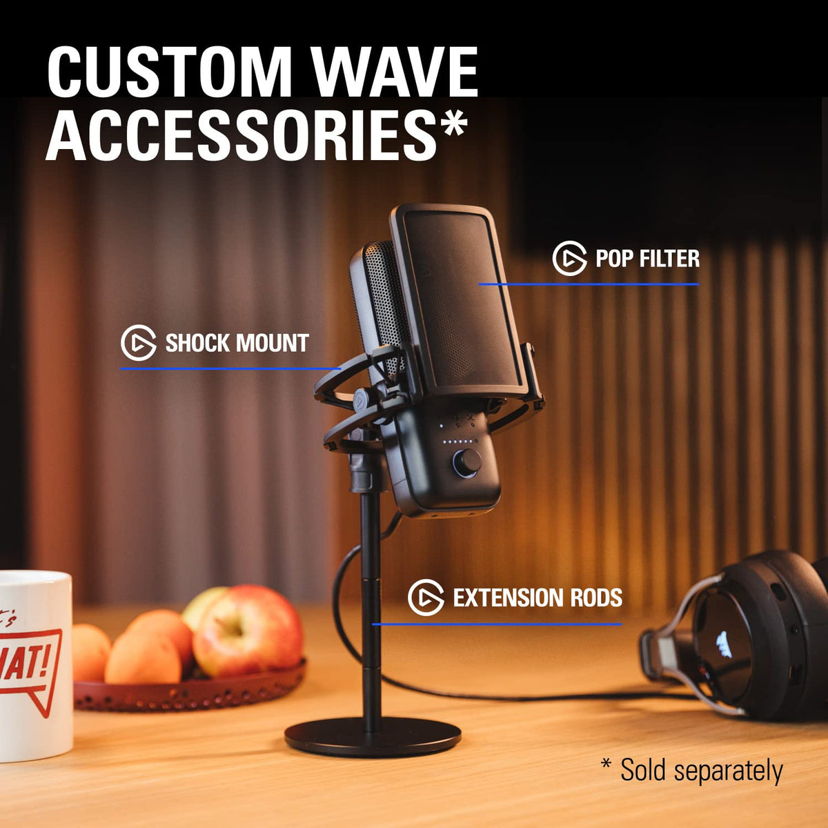 Elgato Wave:3 MK.2 USB Condenser Microphone, DSP Effects