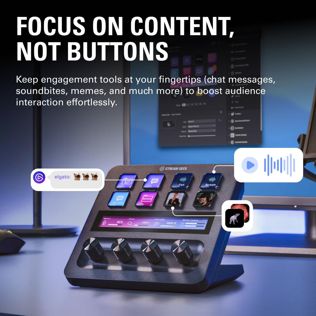 Elgato Stream Deck +, Audio Mixer and Studio Controller