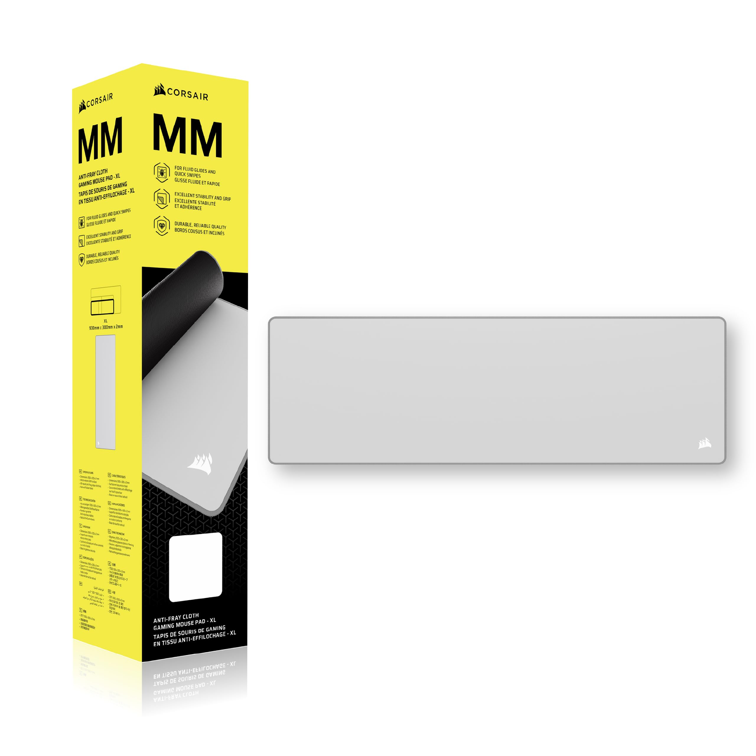 Corsair MM Anti-Fray Cloth Gaming Mouse Pad – Black