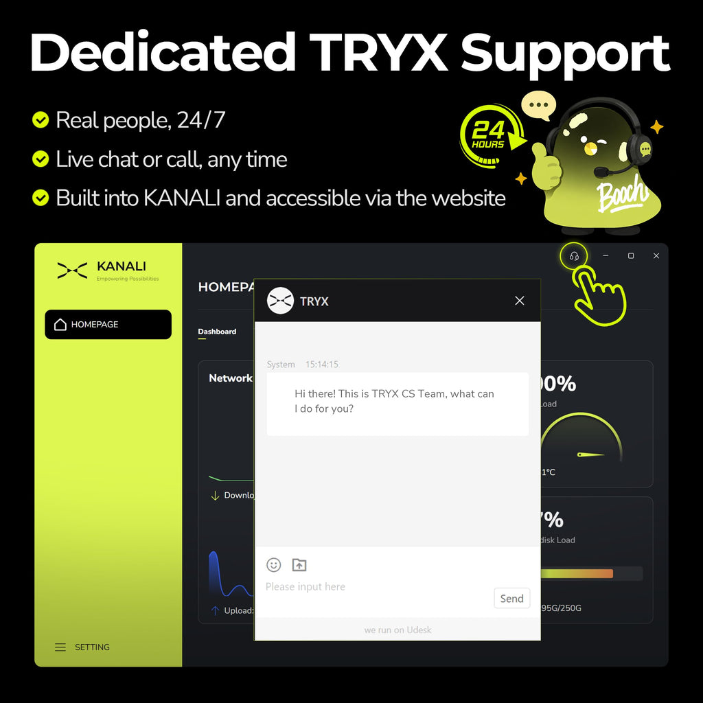 TRYX Panorama SE 360mm AIO Curved Screen GIPHY Built-in Asetek 280w TDP