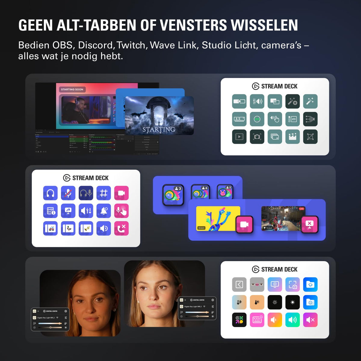 Elgato Stream Deck MK.2 Studio Controller, 15 Macro Keys