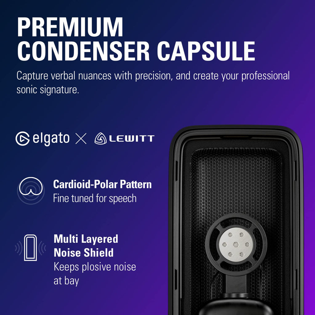 Elgato Wave:3 MK.2 USB Condenser Microphone, DSP Effects