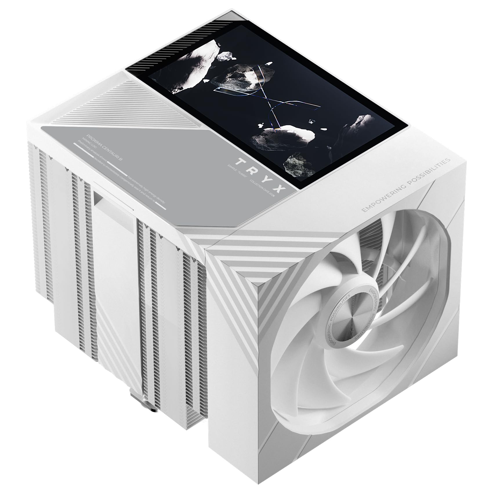 TRYX TURRIS 620 CPU Cooler 5.0" HP IPS Customizable Screen 280w TDP