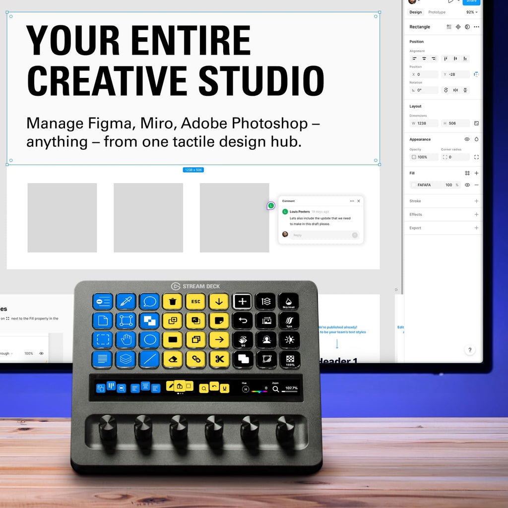 Elgato Stream Deck + XL Control Platform, Dials, Touch Strip