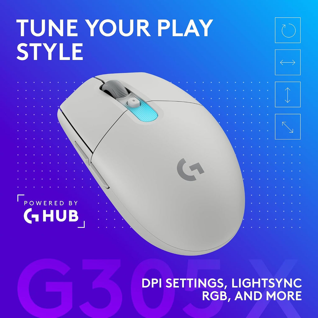 Logitech G305 Lightspeed Wireless Gaming Mouse - Black