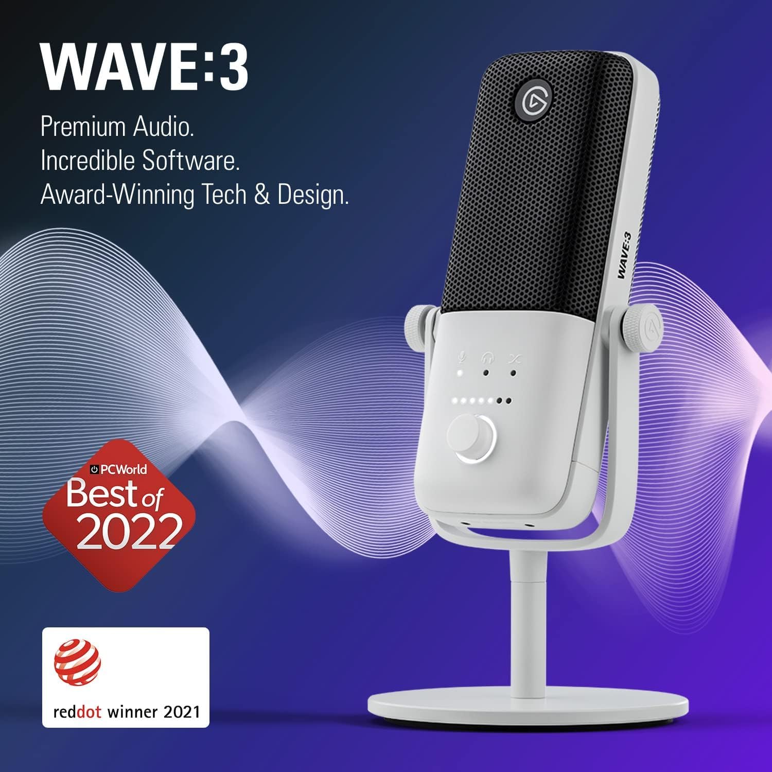 Elgato Wave:3 MK.2 USB Condenser Microphone, DSP Effects