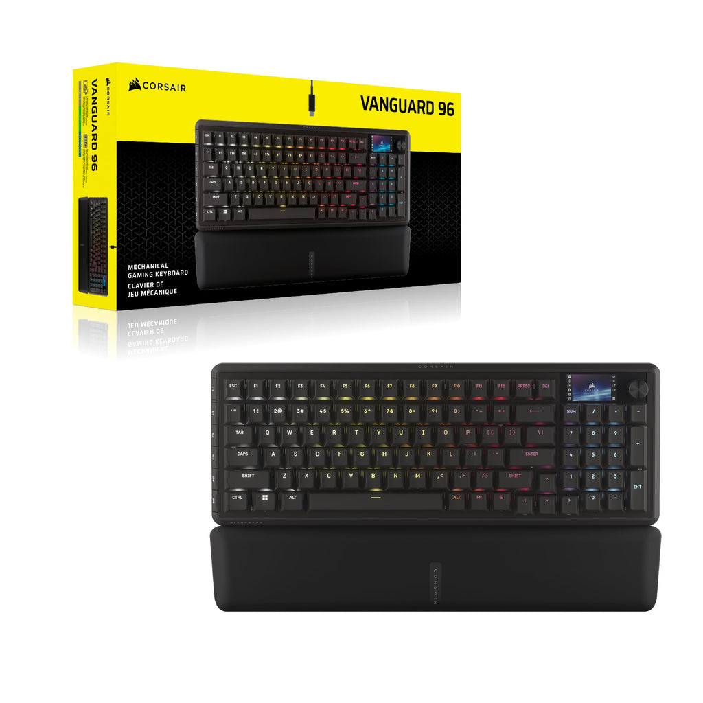 Corsair Vanguard 96 Wired Mechanical Gaming Keyboard – 96% Layout, Black