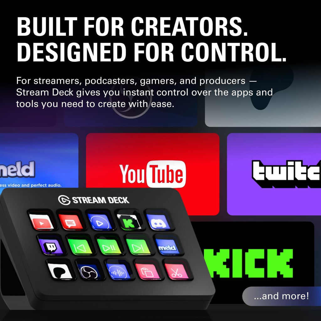 Elgato Stream Deck MK.2 Studio Controller, 15 Macro Keys