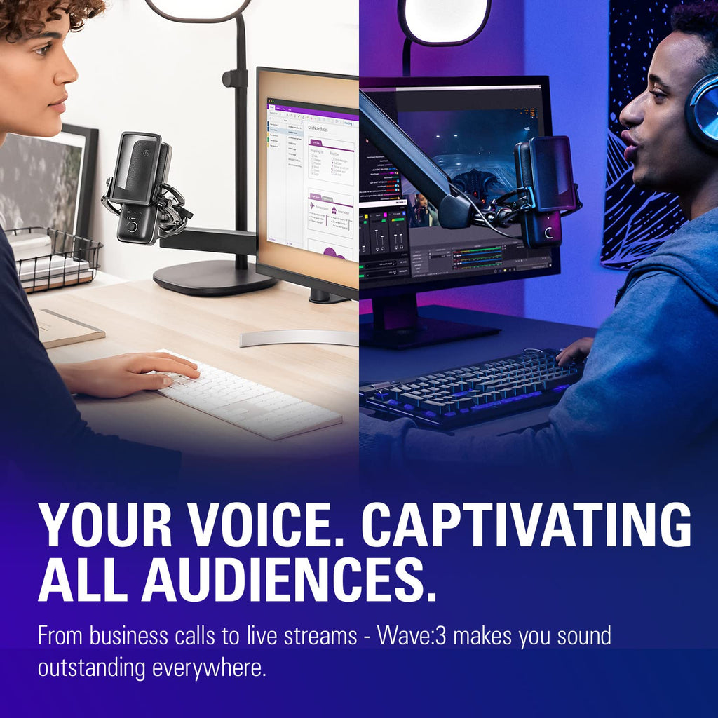 Elgato Wave:3 MK.2 USB Condenser Microphone, DSP Effects