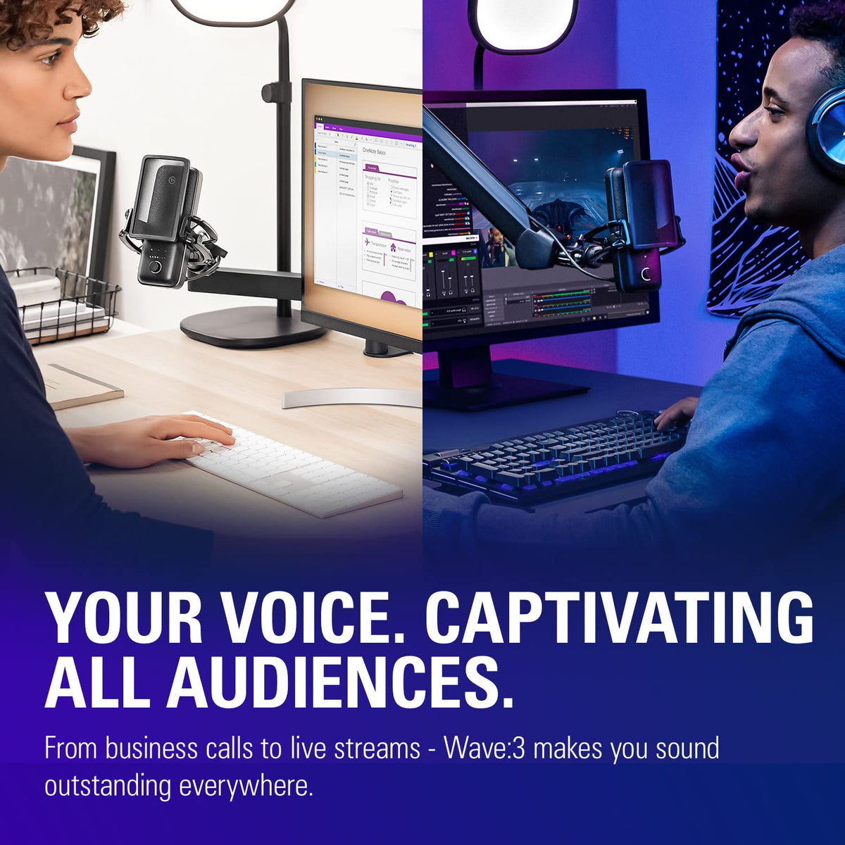 Elgato Wave:3 MK.2 USB Condenser Microphone, DSP Effects