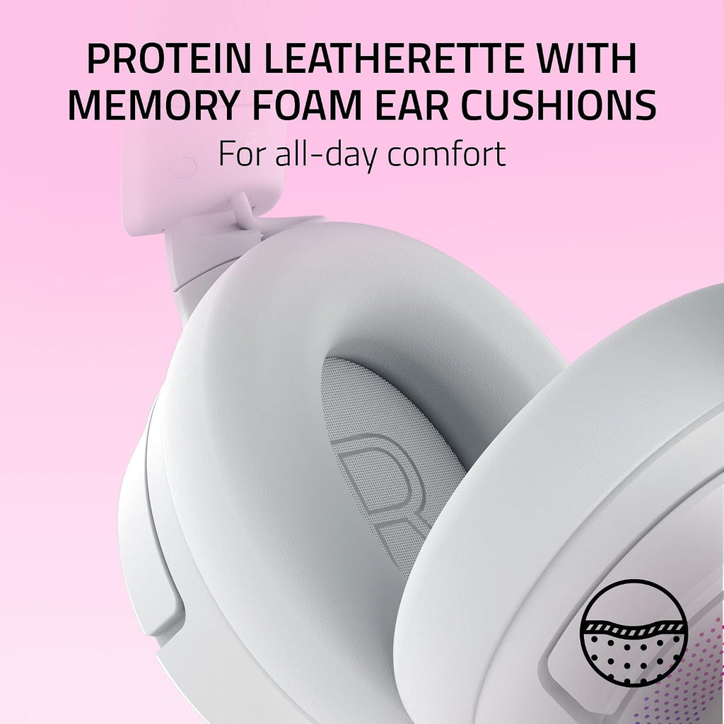 Razer Kraken Kitty V3 Pro Wireless RGB Gaming Headset, White