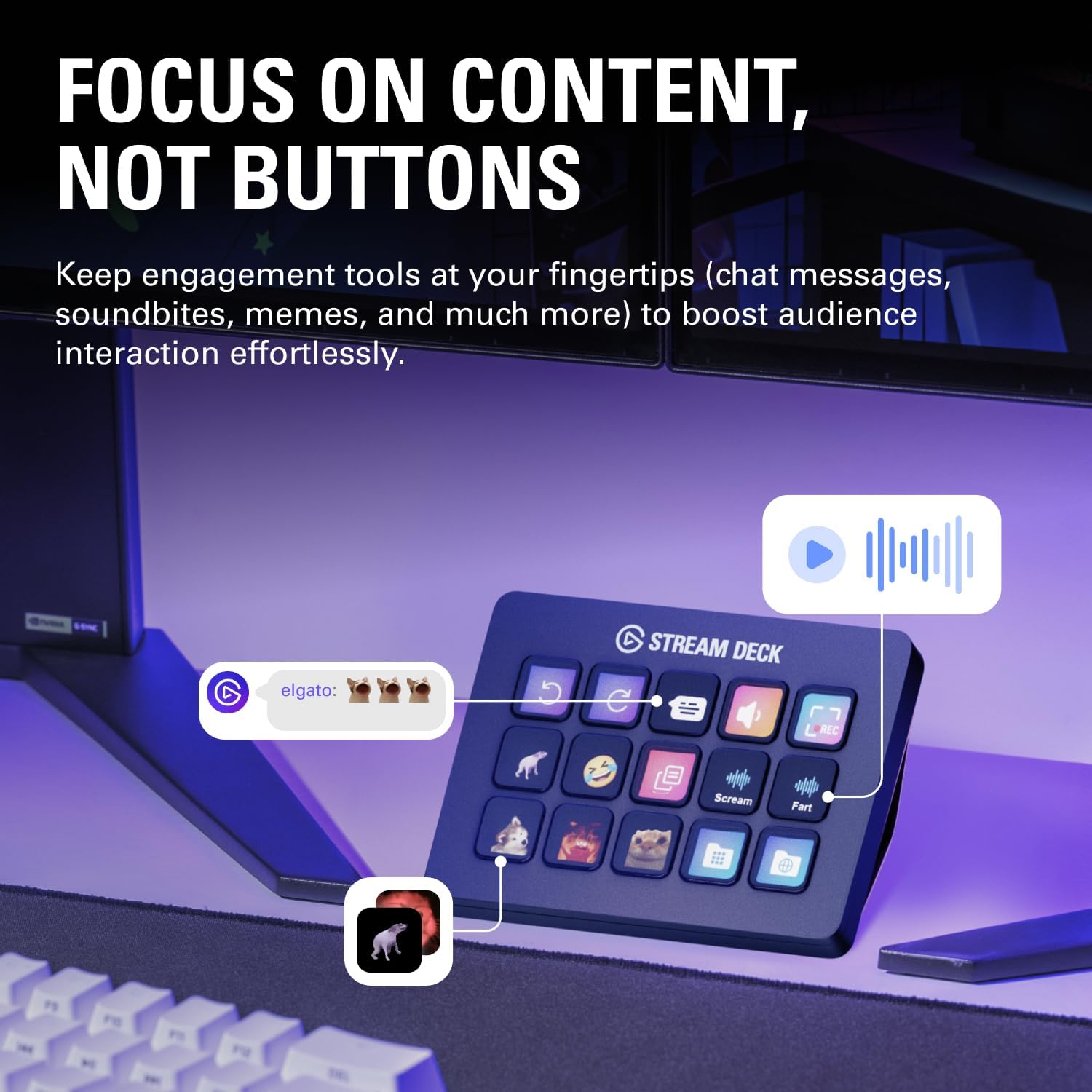 Elgato Stream Deck MK.2 Studio Controller, 15 Macro Keys
