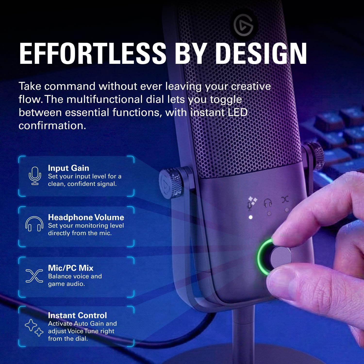 Elgato Wave:3 MK.2 USB Condenser Microphone, DSP Effects