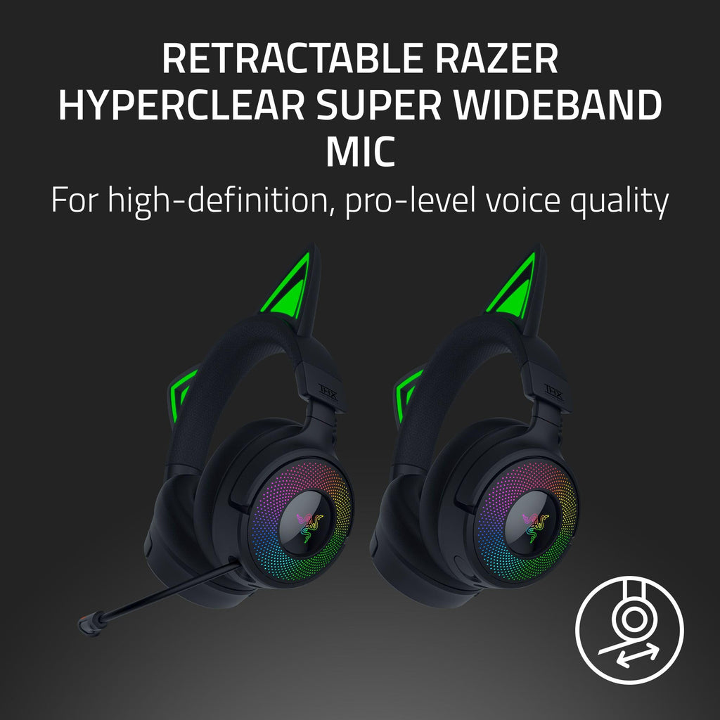 Razer Kraken Kitty V3 Pro Wireless RGB Gaming Headset, White