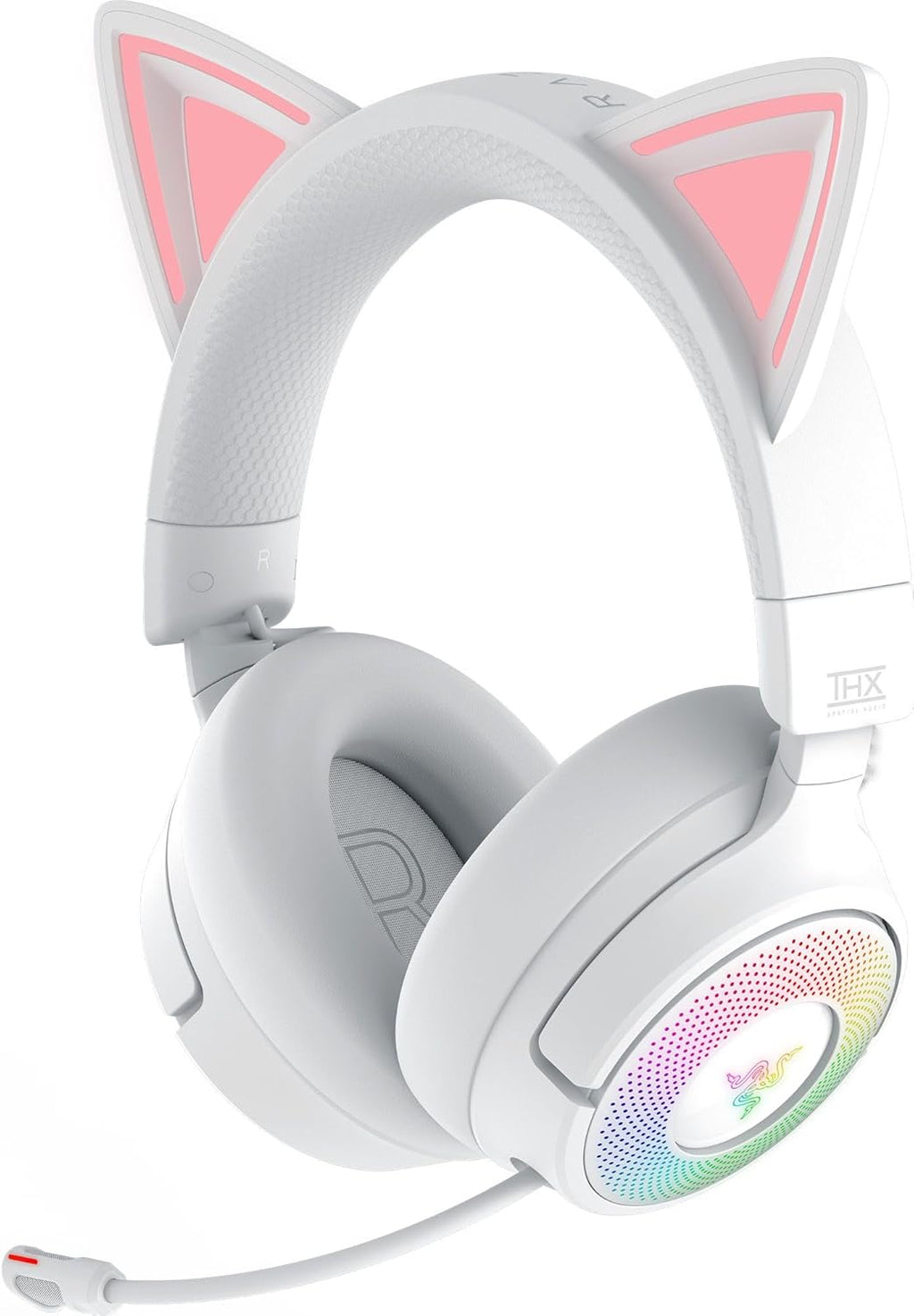 Razer Kraken Kitty V3 Pro Wireless RGB Gaming Headset, White