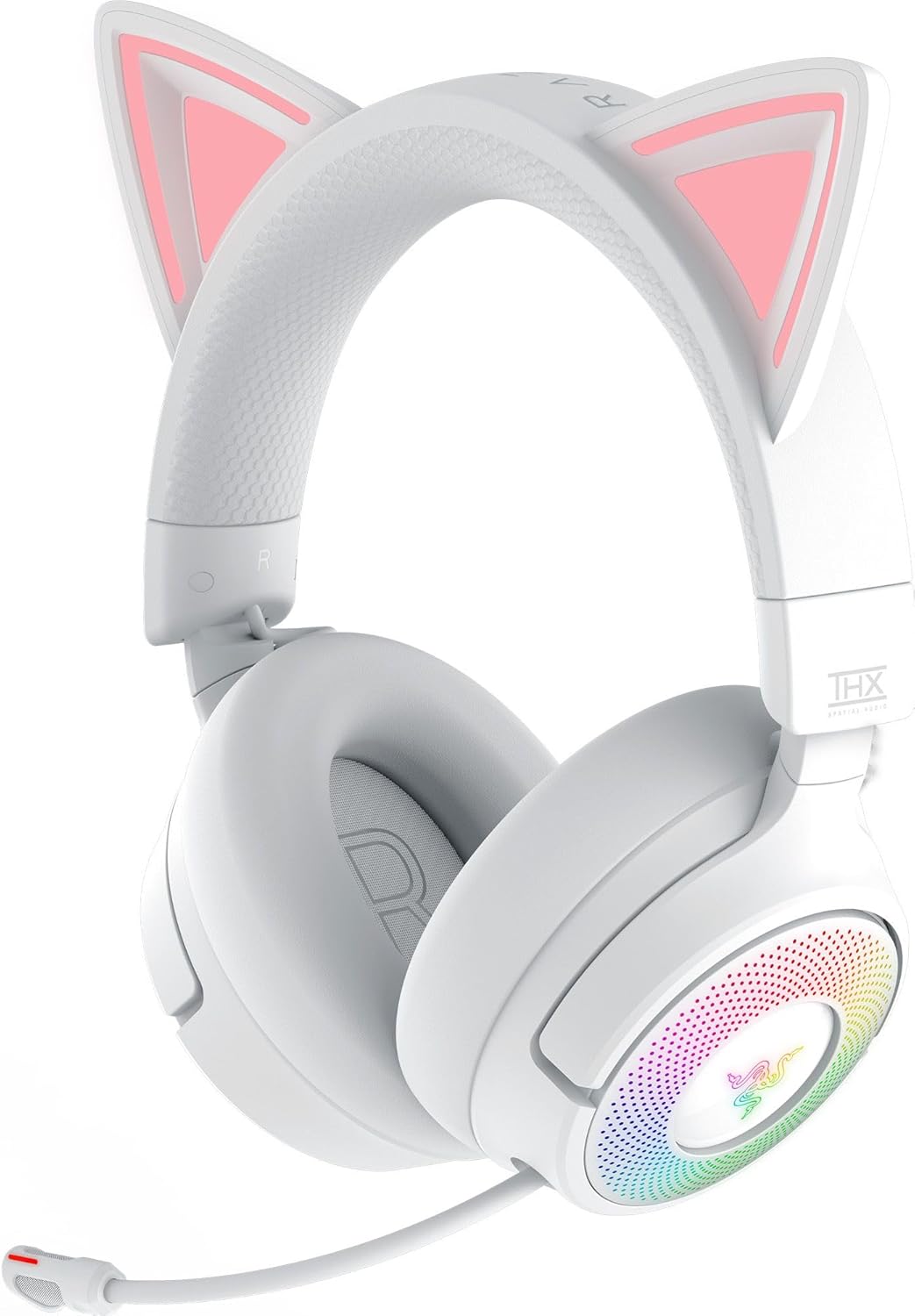 Razer Kraken Kitty V3 Pro Wireless RGB Gaming Headset, White