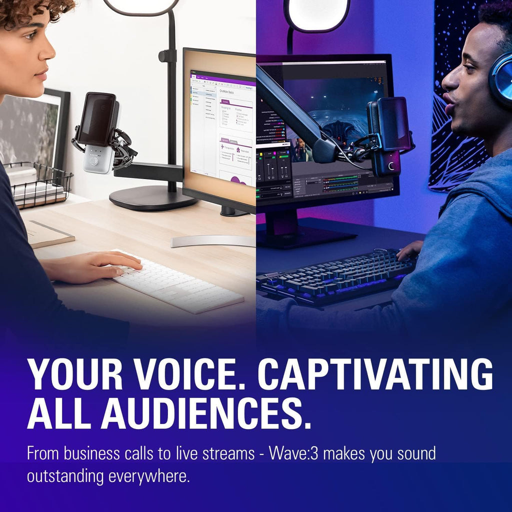 Elgato Wave:3 MK.2 USB Condenser Microphone, DSP Effects