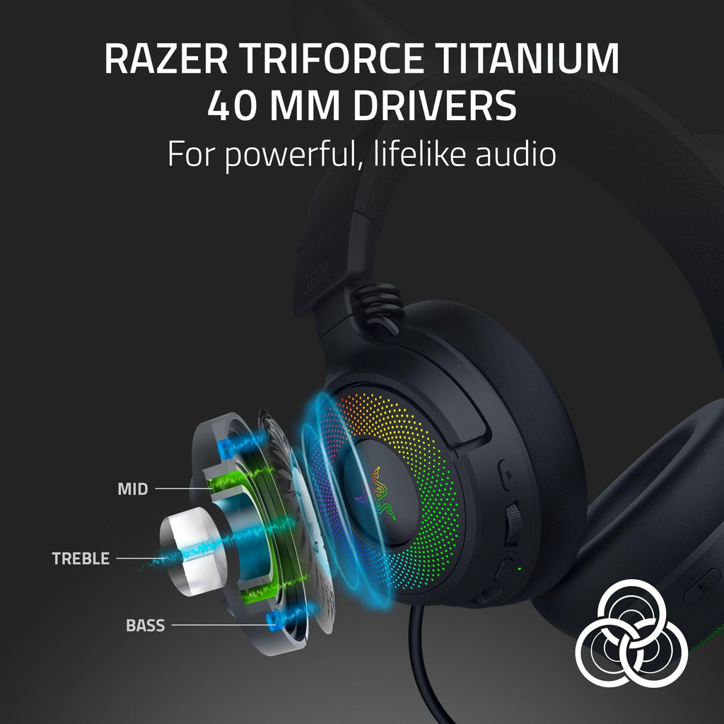 Razer Kraken Kitty V3 Pro Wireless RGB Gaming Headset, White