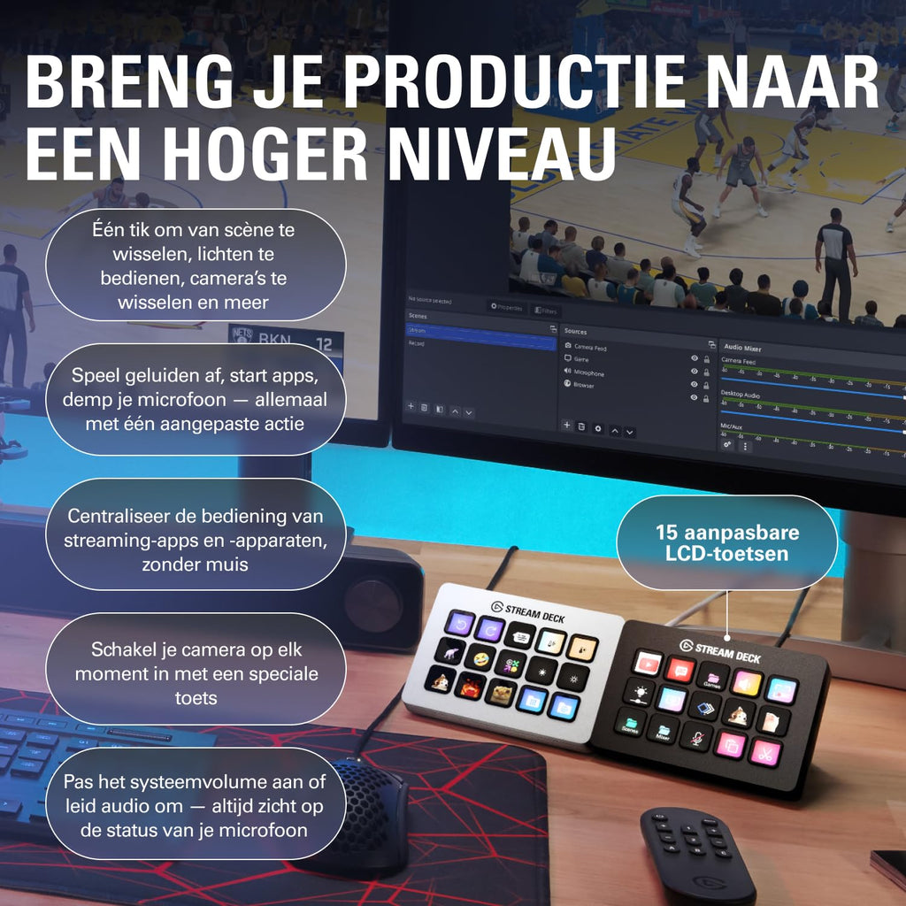 Elgato Stream Deck MK.2 Studio Controller, 15 Macro Keys