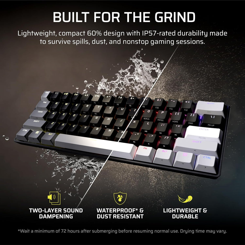 Corsair Clipper PRO MINI 60 Hall Effect Gaming Keyboard – US QWERTY – Black