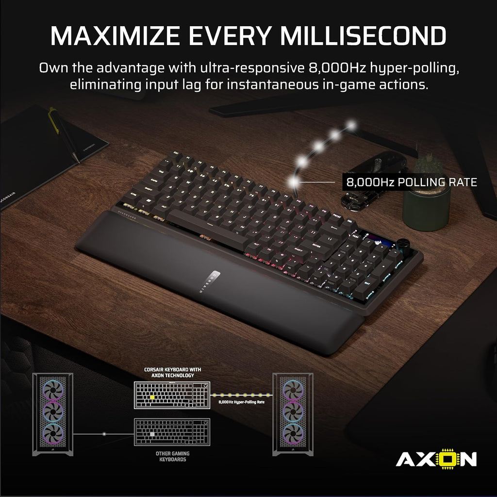 Corsair Vanguard 96 Wired Mechanical Gaming Keyboard – 96% Layout, Black