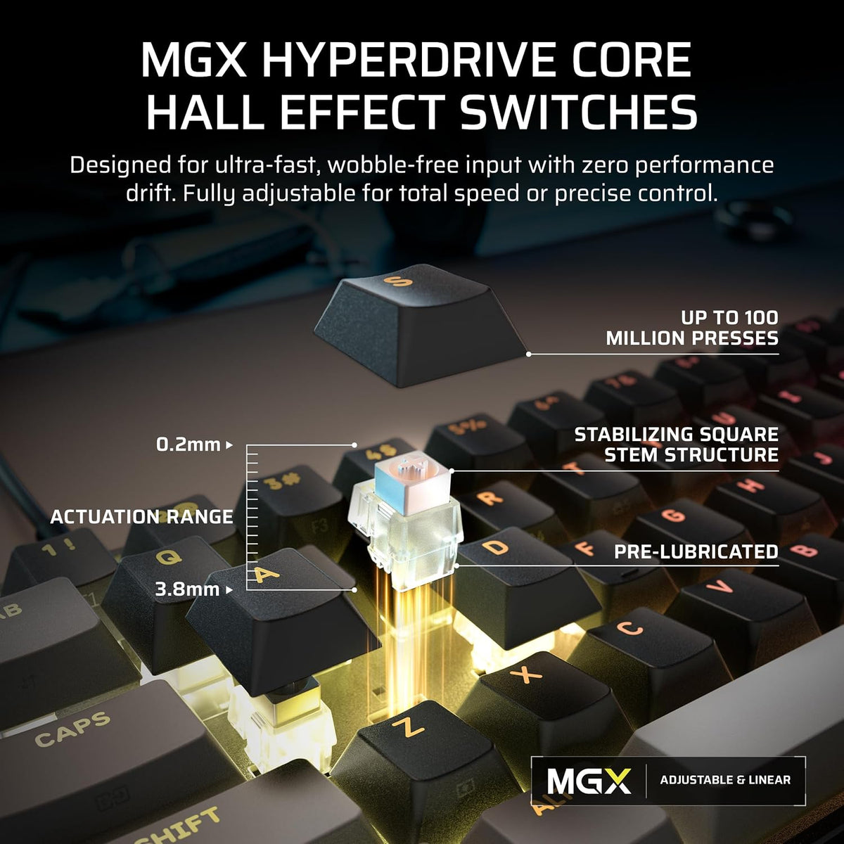 Corsair Clipper PRO MINI 60 Hall Effect Gaming Keyboard – US QWERTY – Black