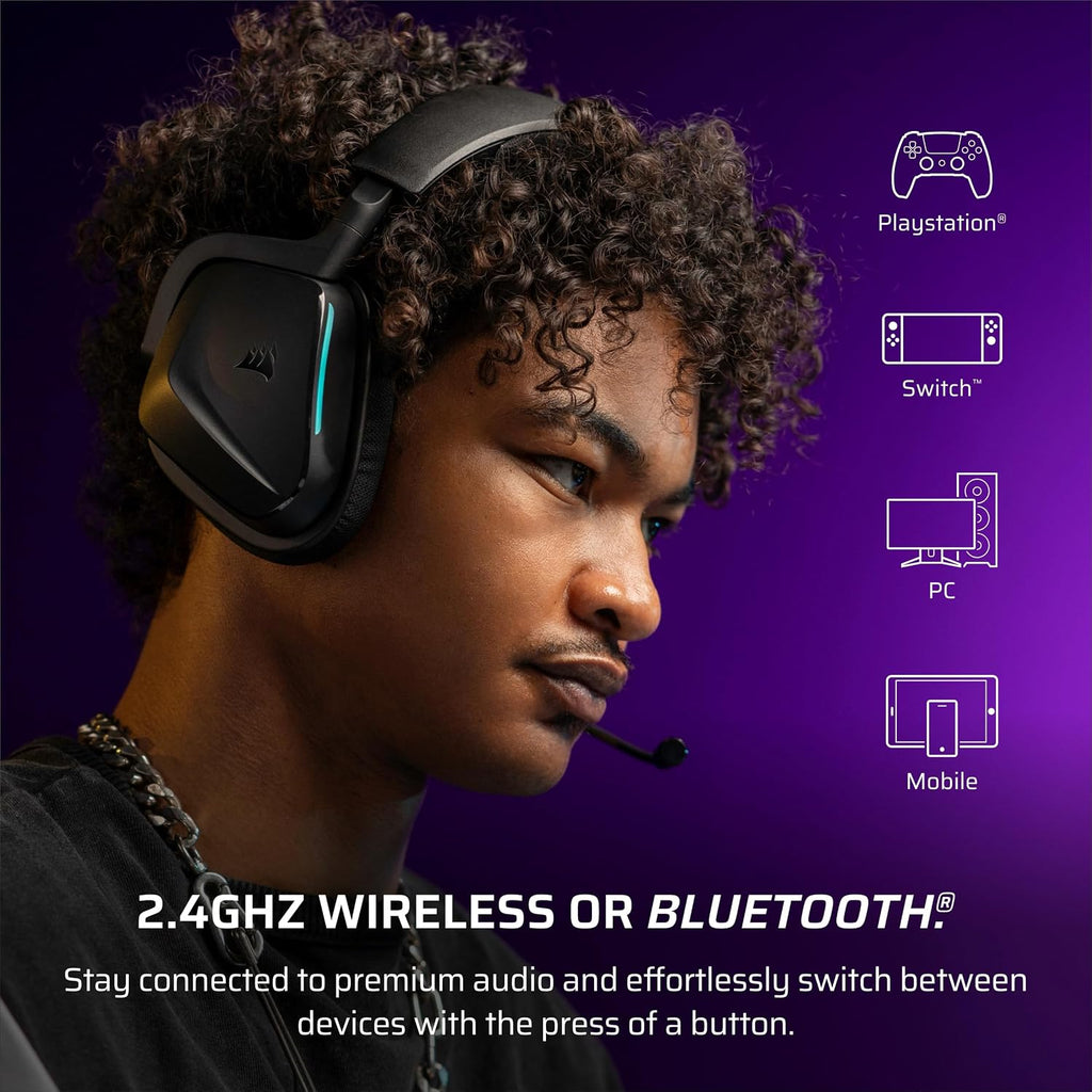 Corsair Void v2 Wireless Bluetooth PC PS5 Switch Gaming Headset – Black