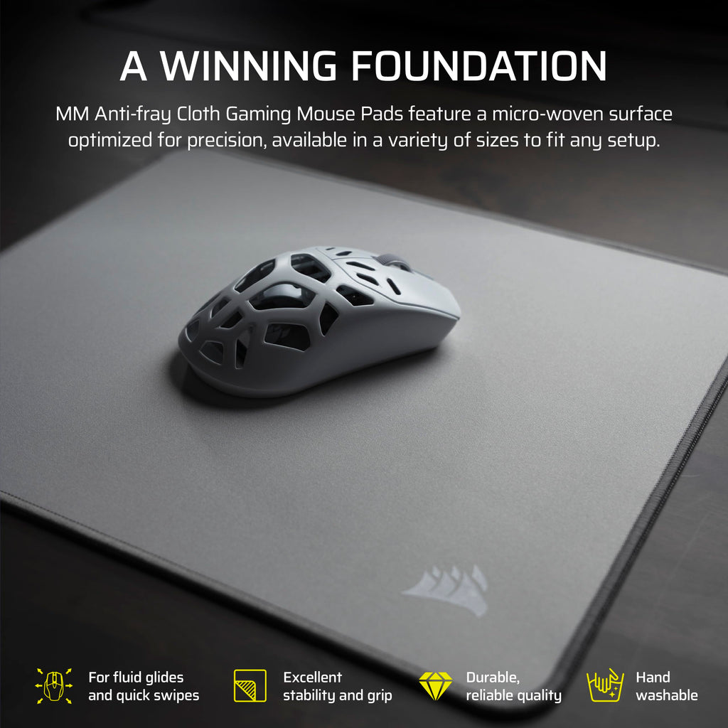 Corsair MM Anti-Fray Cloth Gaming Mouse Pad – Black