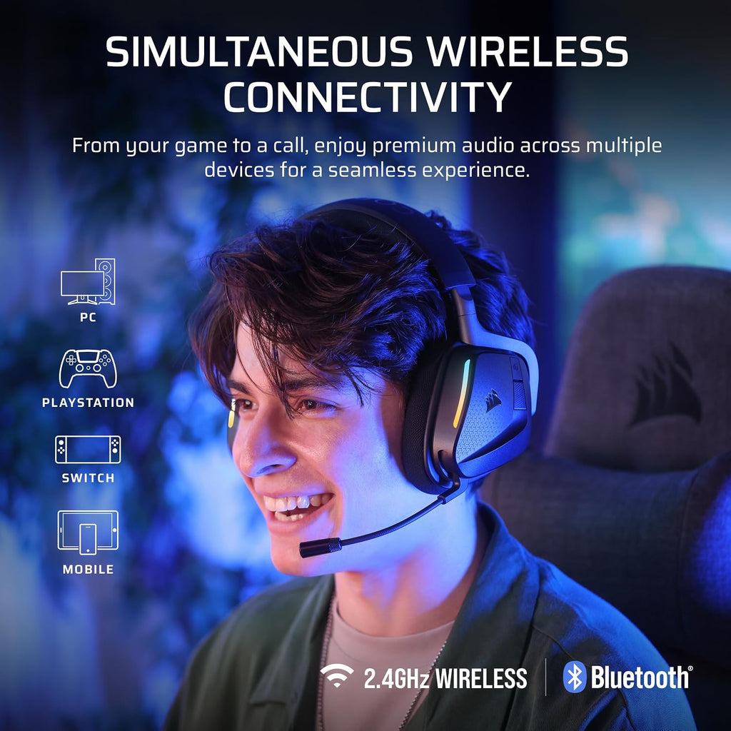 Corsair Void v2 MAX Wireless PC PS5 PS4 Switch Gaming Headset – Black