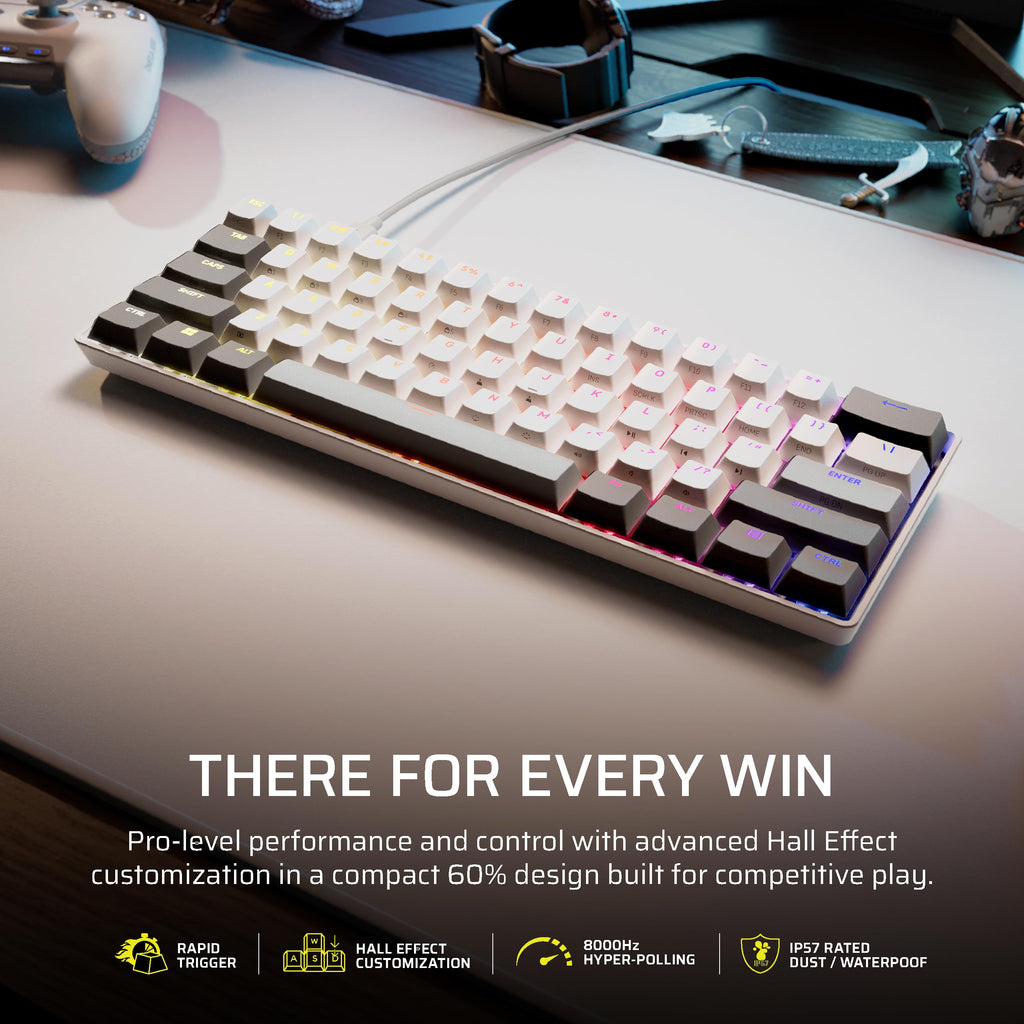 Corsair Clipper PRO MINI 60 Hall Effect Gaming Keyboard – US QWERTY – Black
