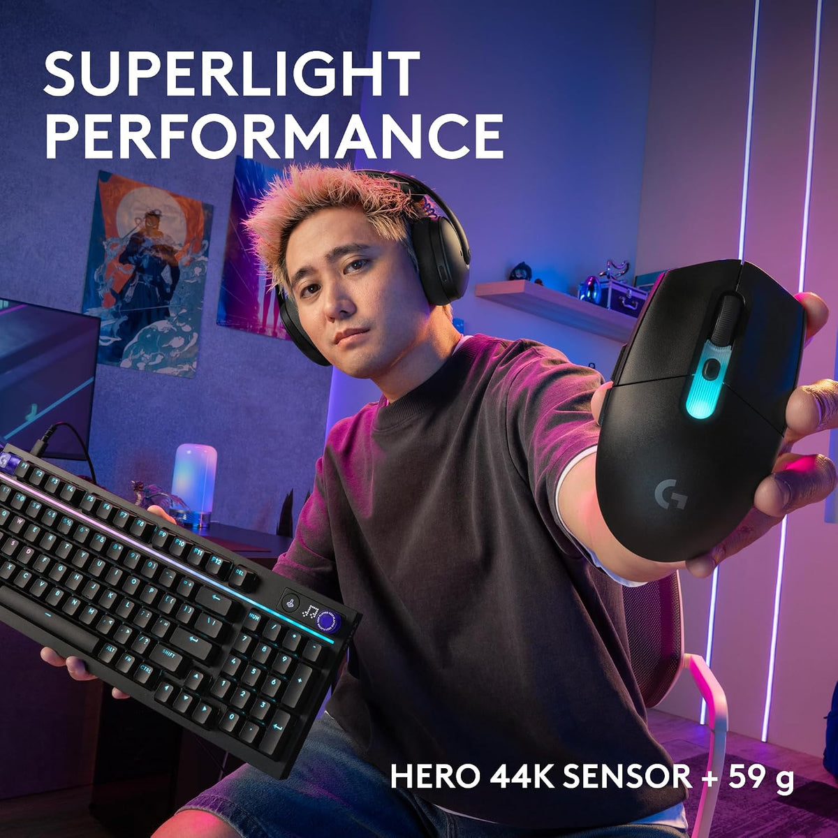 Logitech G305 Lightspeed Wireless Gaming Mouse - Black