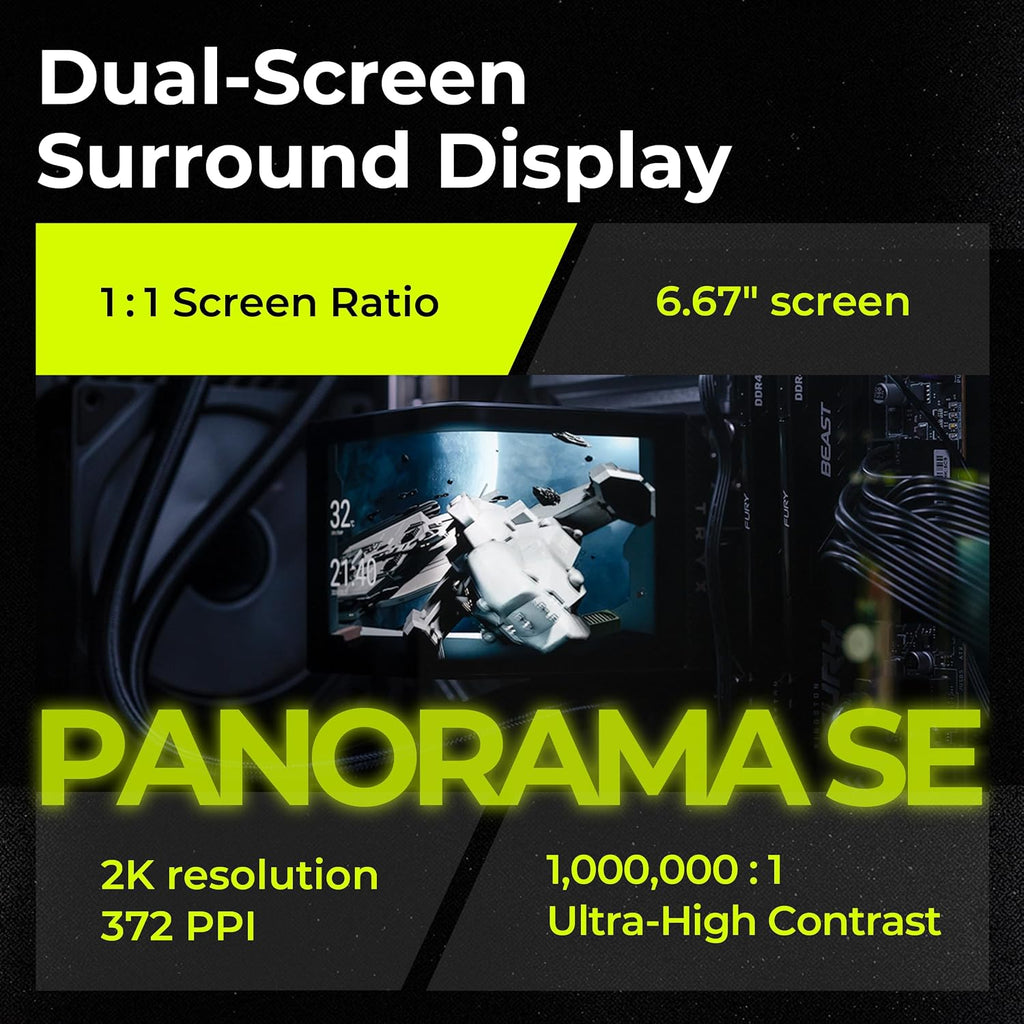 TRYX Panorama SE 360mm AIO Curved Screen GIPHY Built-in Asetek 280w TDP