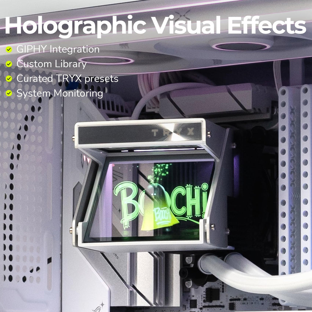 TRYX Holo 360mm AIO Holographic Visual GIPHY Built-in Asetek 280w TDP