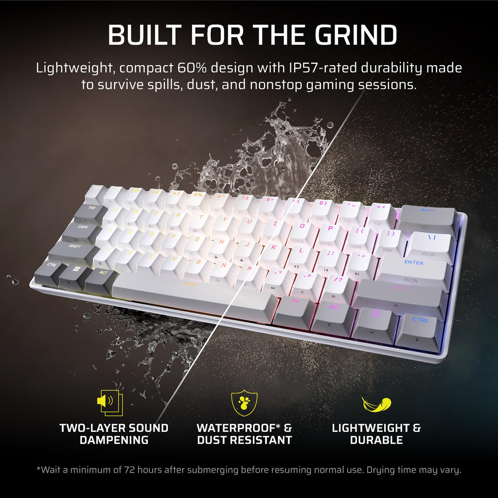 Corsair Clipper PRO MINI 60 Hall Effect Gaming Keyboard – US QWERTY – Black